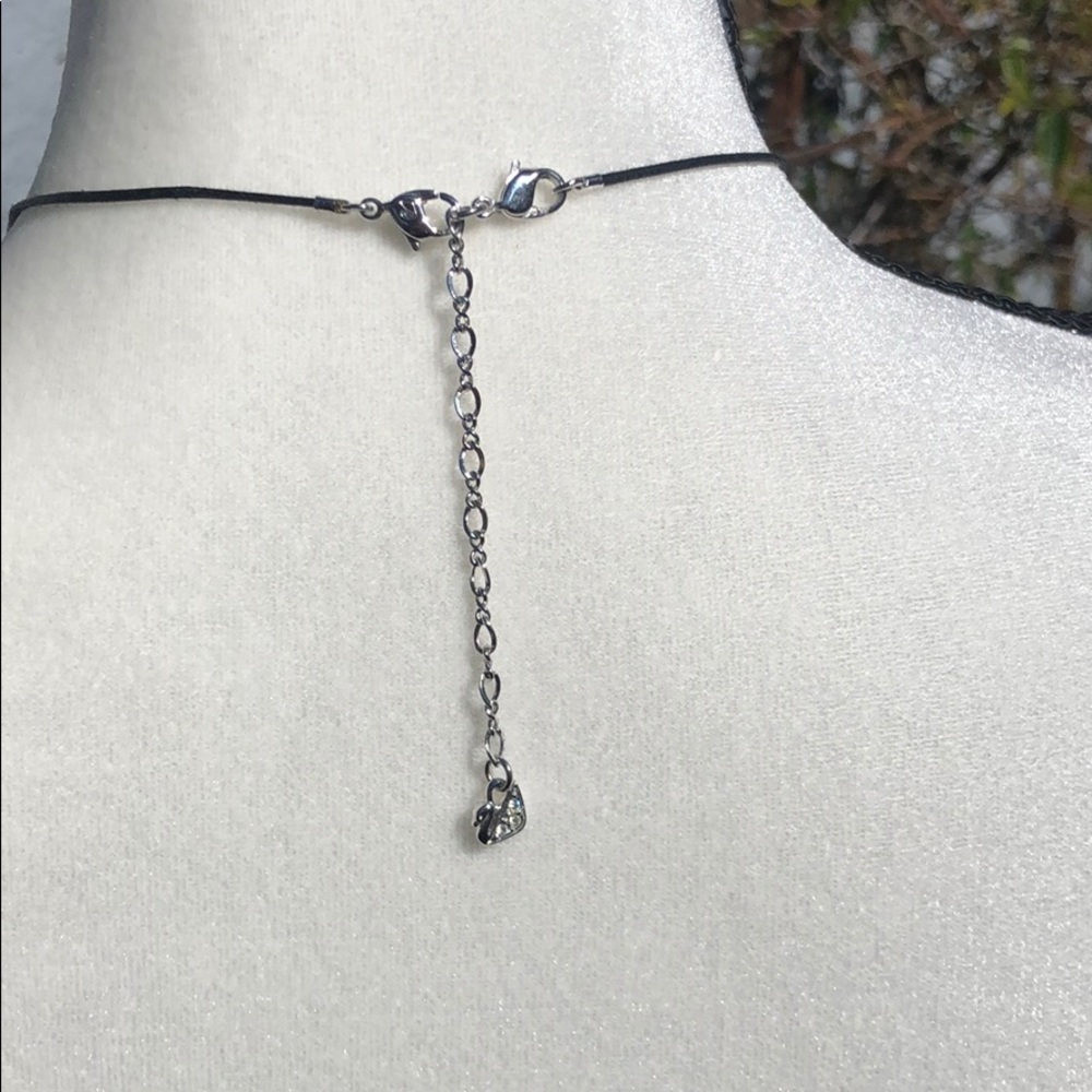 Swarovski pink cluster necklace - Picture 3 of 4